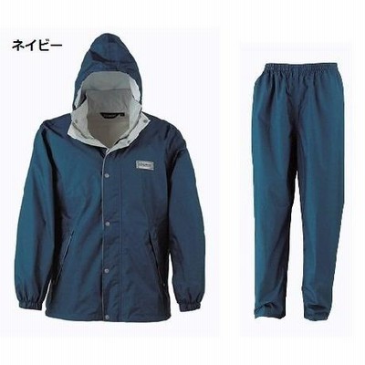 【カジメイク】 7250 エントラント レインスーツ 2 上下セット 耐水圧10000mm 【ネイビー Mサイズ】 (東レ レインウ