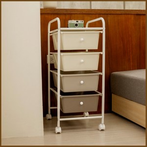 【ikloo】限定伯爵色四層抽屜車/收納推車