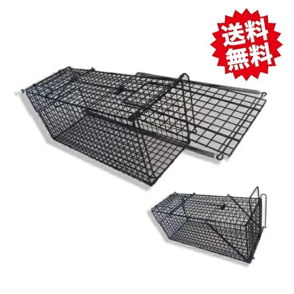 送料無料　アニマルキャッチャーＭ　1台　餌吊式　大型捕獲器　単品　小動物　箱罠　 シンセイ　沖縄・離島出荷不可