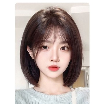 【KEKE】假髮 全頭套 特薄 透氣 蓬鬆 隱形 超自然 減齡 短髮 波波頭 整頂 假髮套 個性甜酷風 自然無痕透氣逼真