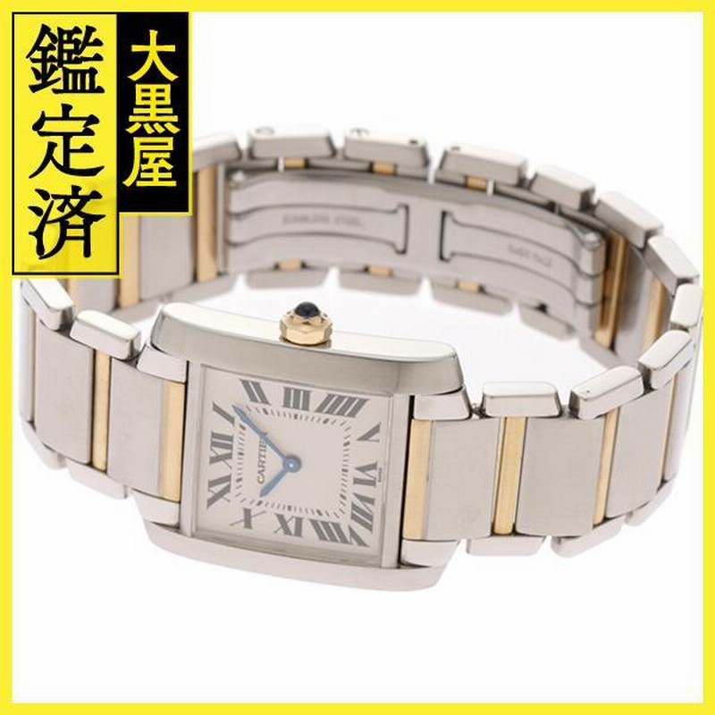 カルティエ　タンクフランセーズMM 中古)CARTIER カルティエ タンク フランセーズ MM クォーツ