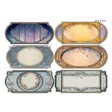 【9 月新品】20-147-0117 裁切紙 幻想復古浪漫喫茶