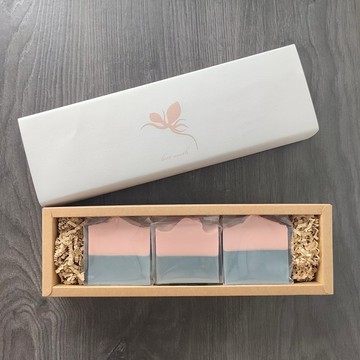 玫瑰天竺葵精油系列手工皂禮盒  可客製包裝 大量需提早預訂