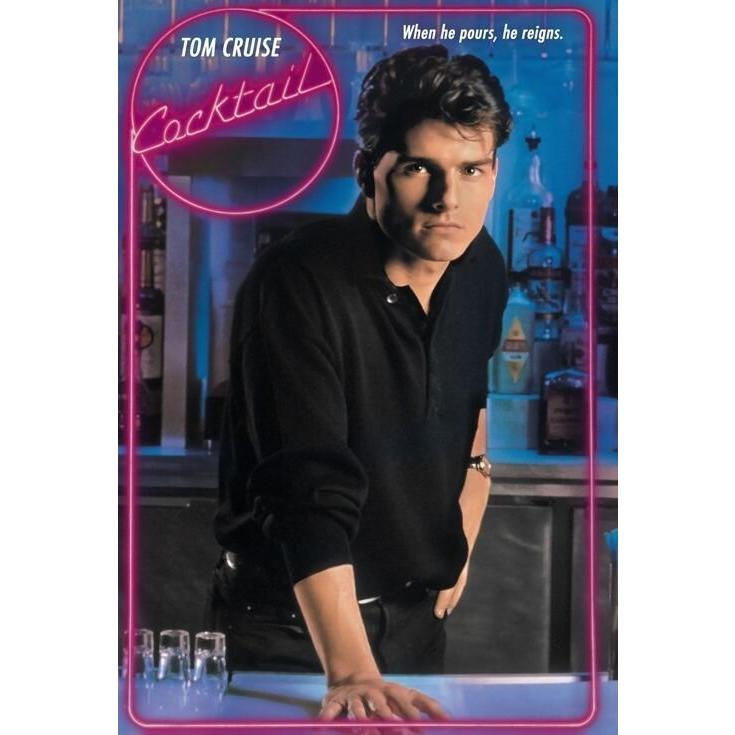 カクテル』Cocktail トム・クルーズ 1988年 映画ポスター