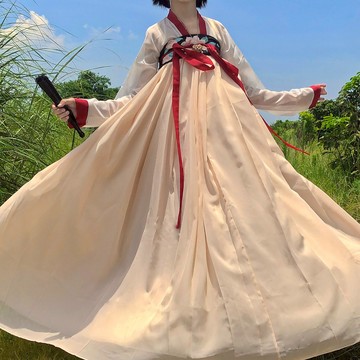 免運 芳華庭原創漢服女唐制齊胸刺繡襦裙古裝中國風白菜夏季新款日常