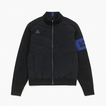 男款黑色保暖鵝絨運動舒適外套