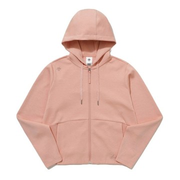DESCENTE WOMENS COTTON MODAL TRAINING HOODED ZIP-UP 女士 運動外套