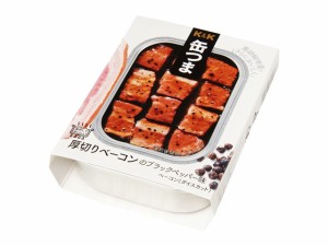  缶つま 厚切りベーコンのブラックペッパー味 105g ｘ6 個_10セット