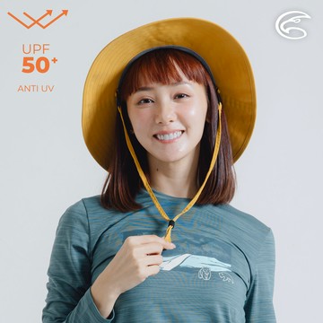 ADISI AH24088抗UV透氣快乾超撥水大盤帽 / 薑黃色