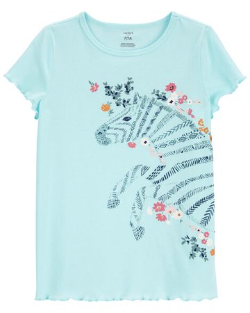 Kid Zebra Jersey Tee