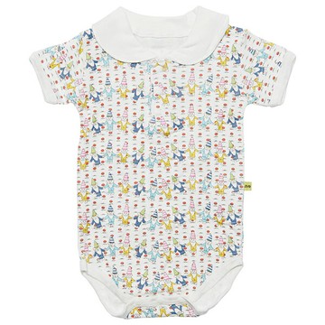 FirstDress 天使領短袖純棉服(可愛矮人) 純棉、快乾、吸汗~專為新生兒的需求而誕生