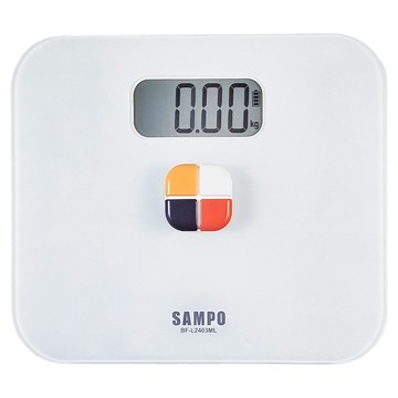SAMPO 聲寶 免電池體重計  1個  白色  BF-L2403ML