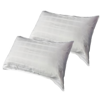 LIFE 來福牌 四線格枕套  102 x 53cm  2個  白色