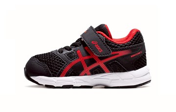 TD ASICS GEL-CONTEND 5 RUNNING SHOES BLACK/RED