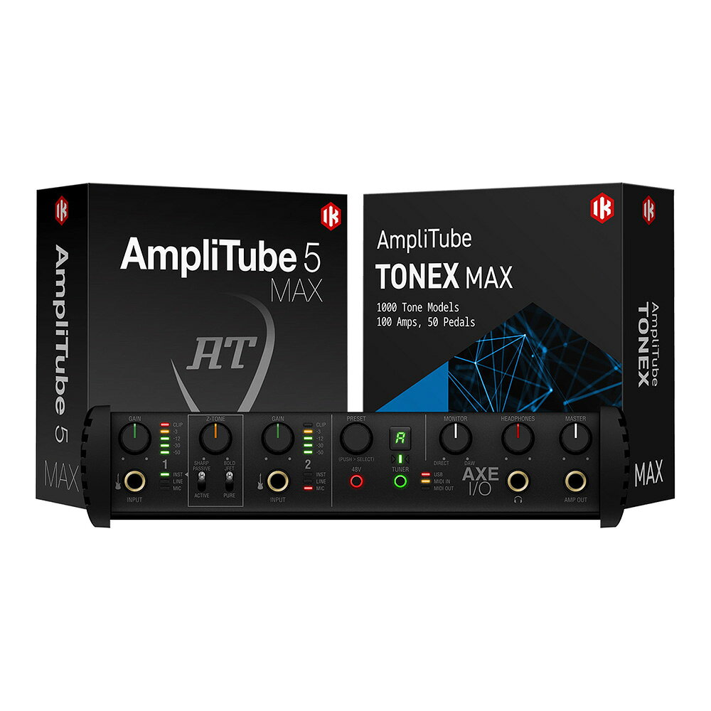 IK Multimedia AXE I/O + AmpliTube 5 MAX Bundle オーディオ