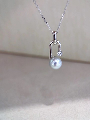 國產精工S925純銀色玫瑰金色幾何造型吊墜鎖骨項鏈配件空托銀飾女