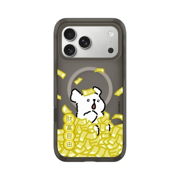iPhone 17 Pro Max AirX 本質黑 - Maltese線條小狗 - 財富自由