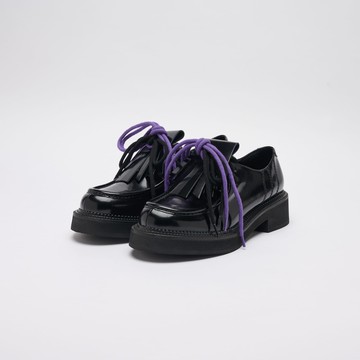 Vatic Lace up Tassel Derby Shoes 2-way 可拆式流蘇U頭德比鞋 光皮款 44