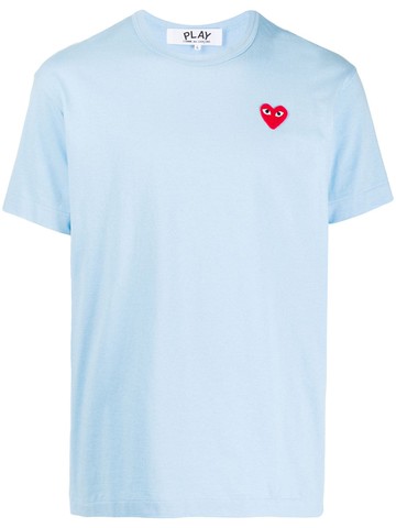 Comme Des Garçons Play - Little Red Heart logo T-shirt - men - Cotton - XXL - Blue