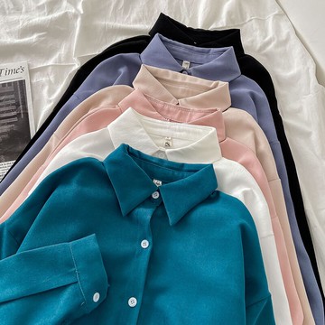 法式百搭白襯衫女新款秋冬季外穿設計感小眾寬松長袖上衣潮