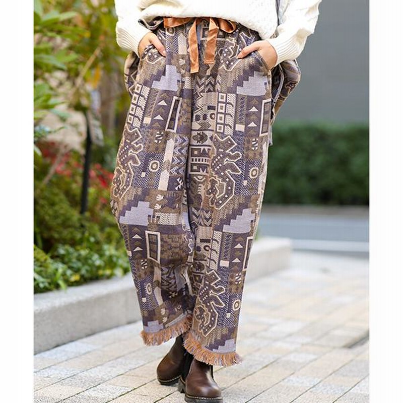 ワイドパンツ ズボン ボトムス レディース 秋 冬 ロング丈 フル