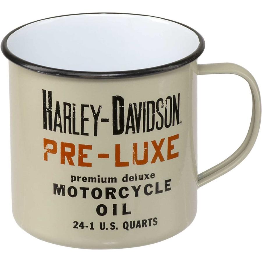 Harley-Davidson Campfire Coffee Mug, Pre-Luxe Graphic Enamel 17 oz. Tan