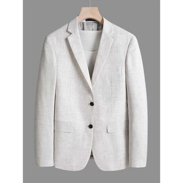 歐洲站休閑商務西裝男秋季高檔復古痞帥單西外套男士抗皺修身西服