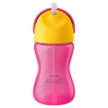 PHILIPS AVENT 新安怡 防漏吸管杯 12個月以上適用  SCF798/02 粉色  300ml  1個