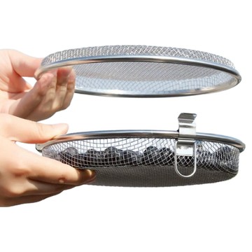 KAI 貝印 圓篩籃 DF-1441  22cm  銀色  1個