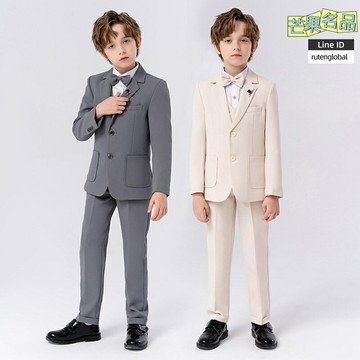【英倫小紳士】男童西裝 兒童禮服 演出服 主持服 鋼琴服 小西服 三件套套裝 帥氣修身 中小童適用 正式場合必備
