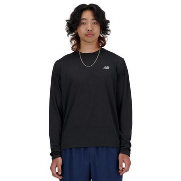 New Balance 長袖上衣 男裝 大學T 速乾 黑 MT41256BK