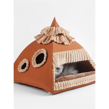 吉仔仔貓窩貓帳篷冬天保暖封閉式網紅貓咪寵物睡窩墊子四季通用