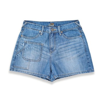 5th STREET｜女裝｜多口袋牛仔短褲｜石洗藍