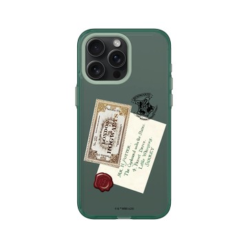 iPhone 15 Pro Max Clear 憂墨綠 - 哈利波特 Harry Potter - 入學信封和車票