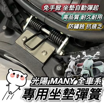 現貨台灣製🔥直上 光陽 MANY 坐墊彈簧 NEW MANY 125 魅力110 座墊彈簧 車廂 彈起 彈簧 座墊鉸鏈
