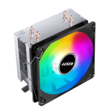 AUSENA400臺式機4銅管CPU散熱器溫控靜音風扇支持12代1700