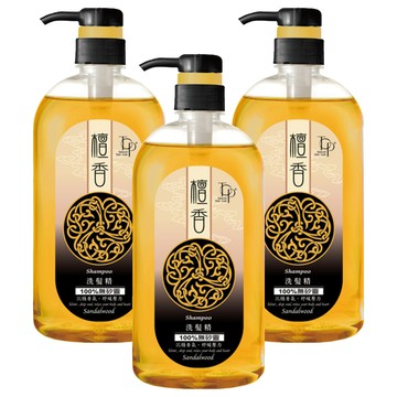 TOP 脫普 檀香洗髮精 沉穩檀香氣 100%無矽靈  800g  3瓶