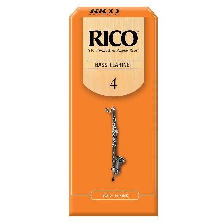 Rico Anches Rico Royal pour clarinette basse, force 4.0, pack de 25