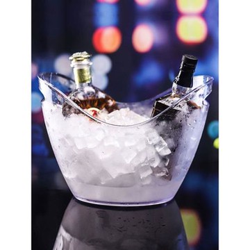 塑料透明元寶冰桶 亞克力香檳桶啤酒大冰酒桶冰粒桶 酒吧KTV 商用