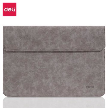 得力63766文件包公文包 可作筆記本超薄內膽包13.3英寸電腦包