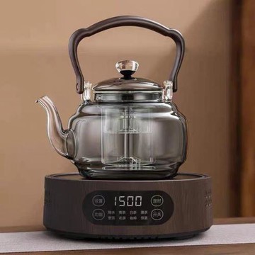 煮茶爐電陶爐家用耐高溫玻璃茶壺煮茶器功夫茶具室內電圍爐套裝