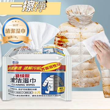 🚀隔日達出 優選直營✨羽絨服清潔溼巾免水洗擦拭污漬溼紙巾乾洗劑家用去污垢清洗溼巾