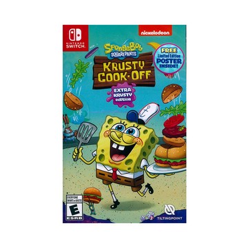 Nintendo NS Switch《海綿寶寶蟹堡王烹飪大挑戰 超大蟹堡王版SpongeBob Squarepants : Krusty》中英日文美版