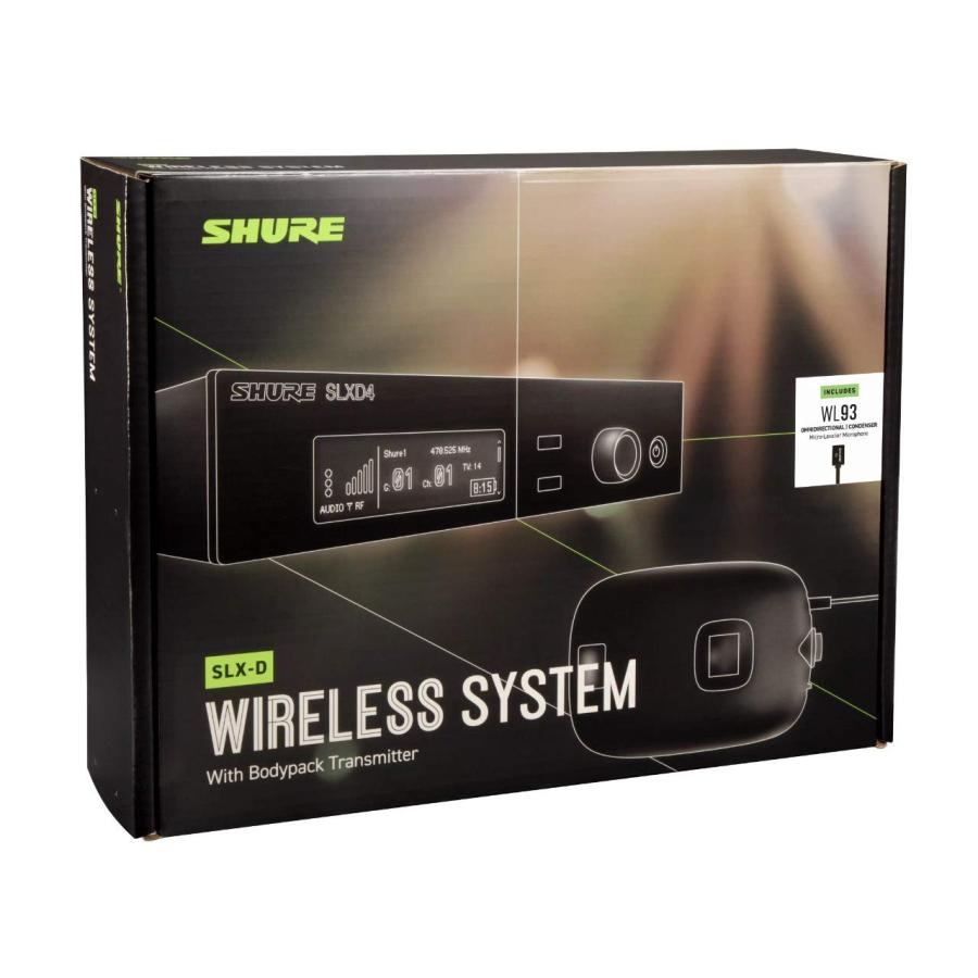 Shure SLXD14 93 Combo Wireless Microphone System with Bodypack and WL93 Lavalier Mic