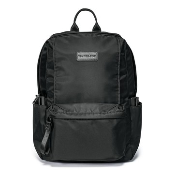 TRAVEL FOX 配件簡約日常 輕便防水後背包-黑