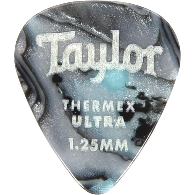 Taylor Premium Darktone 351 Thermex Ultra Picks Abalone 1.25mm 6-Pack