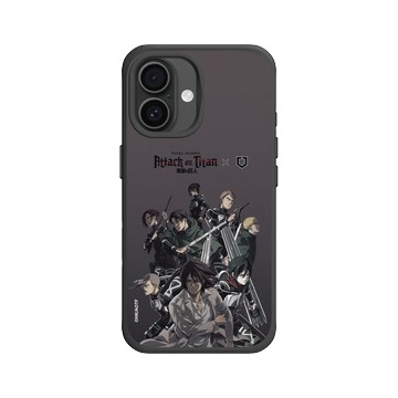 iPhone 16 SolidX 黑 - 進擊的巨人 Attack On Titan -S4 - 全員集結