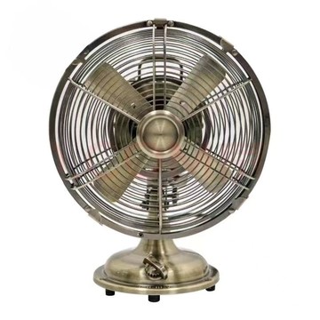 【銅電機】SUNKO 8寸仿古金屬臺扇復古臺式風扇-享樂