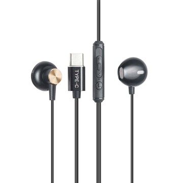 RASTO 黑爵士Type-C磁吸入耳式耳機  RS32  黑色