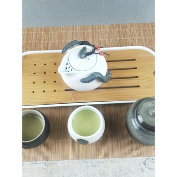 功夫茶具套裝家用快客一壺二四杯單人茶杯酒店客房簡約側把泡茶壺